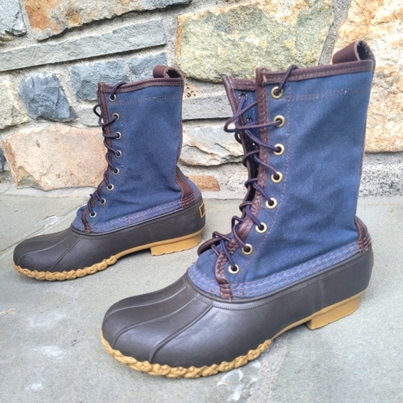 L.L. Bean Shoes - L.L.Bean Waxed Canvas L.L.Bean Signature Duck Boots Hunting Biits